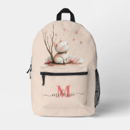 Personlig Cute Kitten with Hearts’ Kids School