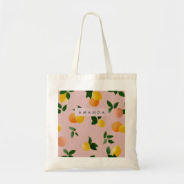 Personlig Cute Lemon Orange Fruits Tygkasse