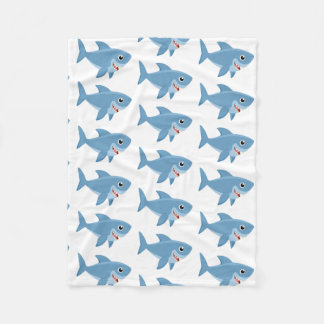 Personlig Cute Little Shark Fleece Blanket