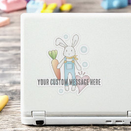 Personlig Cute Mjukisdjur Bunny Klistermärken