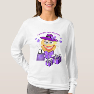 Personlig Cute Mode Emoji med köp T Shirt