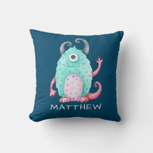 Personlig Cute Monster Kudde