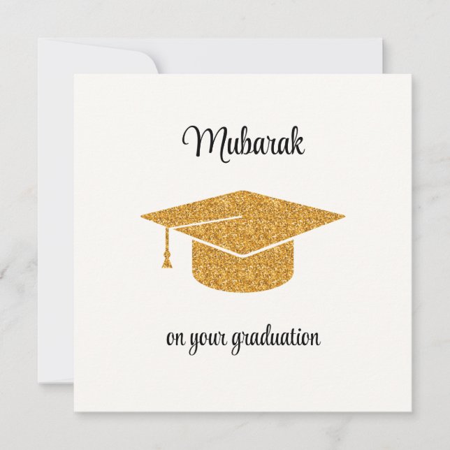Personlig Cute Mubarak Grattiss Card Tack Kort (Framsida)