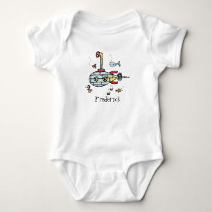 Personlig Cute Nautisk ubåt under Vatten T Shirt
