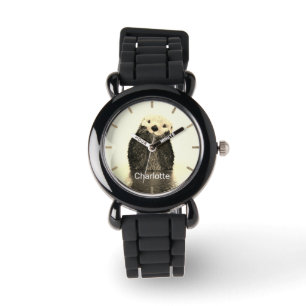 Personlig Cute Otter Romana Armbandsur