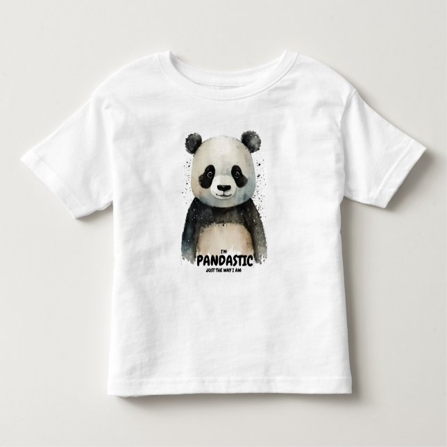 Personlig Cute Panda t-shirt (Framsida)