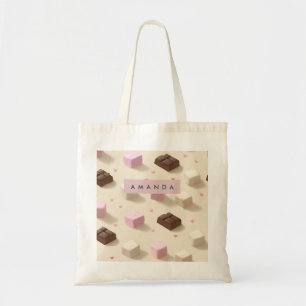 Personlig Cute Pastel Chocolate & Marshmallow Tygkasse