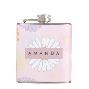 Personlig Cute Pastel Daisy Flower Fickplunta