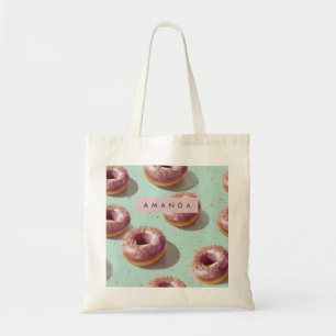 Personlig Cute Pastel Donuts & Sprinkles Tygkasse