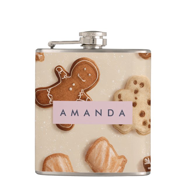 Personlig Cute Pastel Gingertea Cookie Fickplunta (Framsidan)