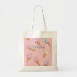 Personlig Cute Pastel Ice Cream Tygkasse