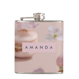 Personlig Cute Pastel Macaron Almond Flower Fickplunta