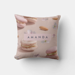 Personlig Cute Pastel Macaron Almond Flower Kudde