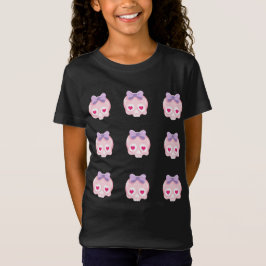 Personlig Cute Pastel Rosa Döskallars Halloween T Shirt