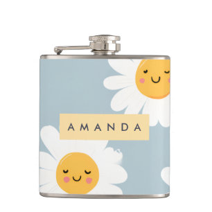 Personlig Cute Pastel Smiling Daisy Fickplunta