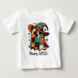 Personlig Cute Patchwork Ghost Halloween T Shirt