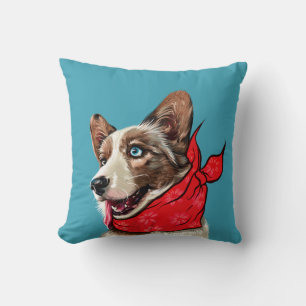 Personlig Cute Pembroke Welsh Corgi Kudde