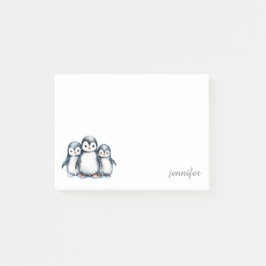 Personlig Cute Penguin Post-it® Notes Post-it Block