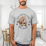 Personlig Cute Pet Photo Best Hund Pappa någonsin T Shirt<br><div class="desc">Bästa Hund Pappa någonsin.. Överraska din favorit Hund Pappa i Fars dag med den här toppen söta anpassningsbarna T-shirt. Anpassa den här t-shirt-skjortan från hund med hund favoritfoto och namn. Denna skjorta i hund är ett måste för hundälskare och hund pappor. Underbar gåva från hund. COPYRIGHT © 2020 Judy Burrows,...</div>
