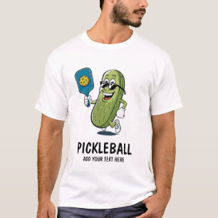 Personlig Cute Pickle spelar Pickleball Funny T Shirt