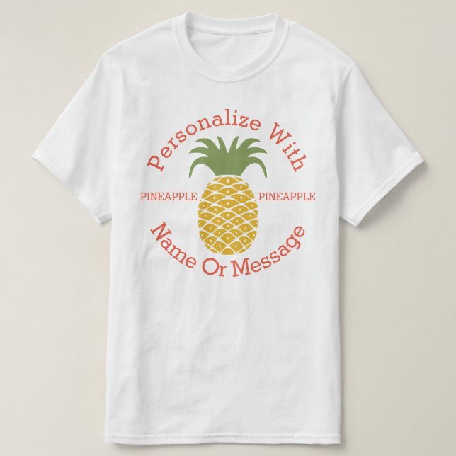PERSONLIG Cute Pineapple T Shirt (Design framsida)