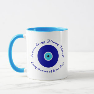 Personlig, Cute Protection Energy Blue Evil Öga Mugg