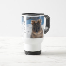 Personlig Cute Quokka om Beach Australia Resemugg
