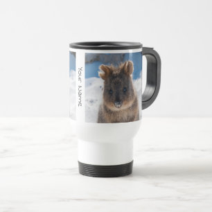 Personlig Cute Quokka om Beach Australia Resemugg