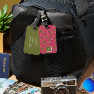 Personlig Cute Raspberry Bagagebricka