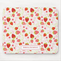 Personlig Cute Red Strawberry Mönster