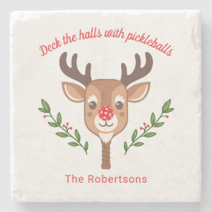 Personlig Cute Reindeer Pickleball Stenunderlägg