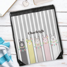 Personlig Cute Retro Colorful Llamas