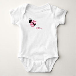 Personlig Cute Rosa Ladybug T Shirt