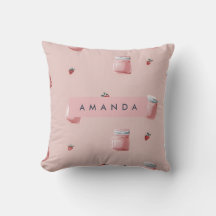 Personlig Cute Rosa Strawberry Burk Mönster