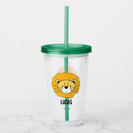Personlig Cute Safari Lejonare illustration Take Away Mugg
