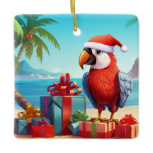 Personlig Cute Santa Parrot Beach-jul