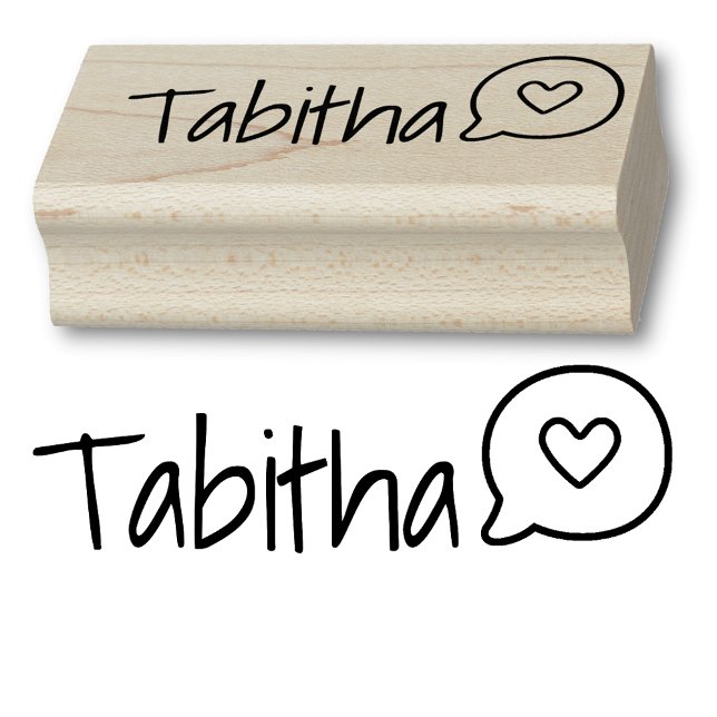 Personlig Cute Simple Tal Bubble Custom Name Stämpel (Skapare uppladdad)
