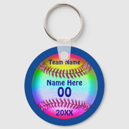 PERSONLIG Cute Softball Keychains 4 textrutor Nyckelring