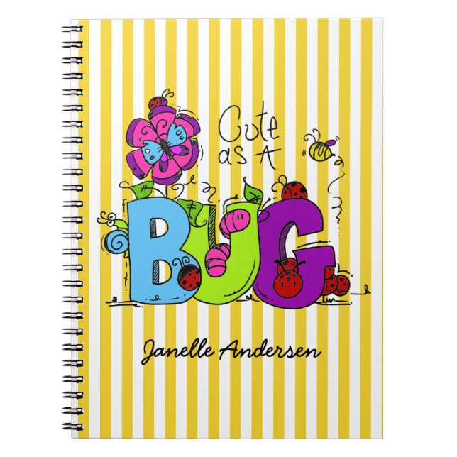Personlig Cute som Kryp Journal Anteckningsbok (Framsidan)