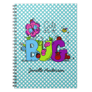 Personlig Cute som Kryp Journal Anteckningsbok Med Spiral