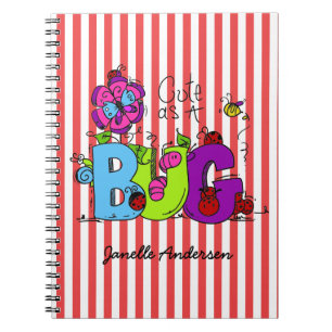 Personlig Cute som Kryp Journal Anteckningsbok Med Spiral