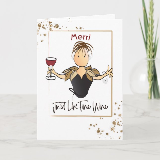 Personlig Cute Sweet Birthday Card för henne Kort (Framsida)