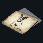 Personlig Cute Sweet Fransk Bulldog Puppy Laptop Fodral<br><div class="desc">Cute-grafik av en Fransk Bulldog Puppy med anpassade text/namn/initial/monogram för HER/HIM. Anpassa den med mottagarens namn eller anpassa den ytterligare om du vill ändra teckensnittet,  storleka och färg i texten och flytta texten. Eller ta bort texten om du hellre vill ha den utan.</div>