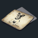 Personlig Cute Sweet Fransk Bulldog Puppy Laptop Fodral<br><div class="desc">Cute-grafik av en Fransk Bulldog Puppy med anpassade text/namn/initial/monogram för HER/HIM. Anpassa den med mottagarens namn eller anpassa den ytterligare om du vill ändra teckensnittet,  storleka och färg i texten och flytta texten. Eller ta bort texten om du hellre vill ha den utan.</div>