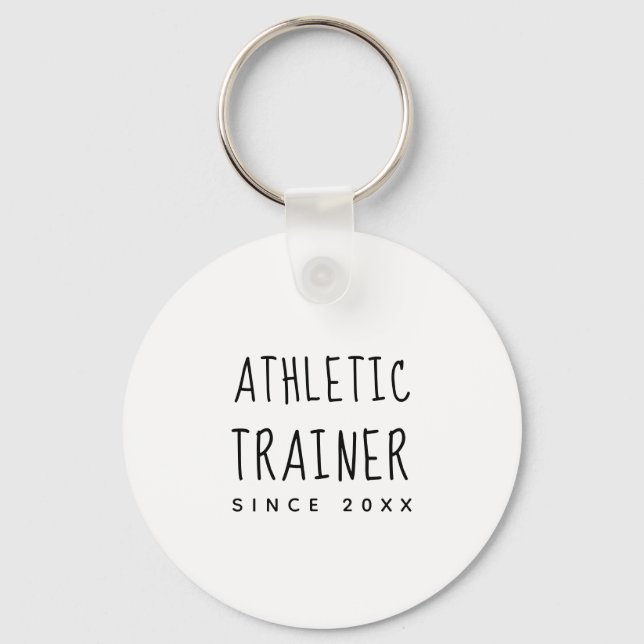 Personlig Cute & Trendig Athletic Trainer Nyckelring (Framsida)