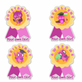 Personlig Cute Uggla Lacher Reward Stickers Klistermärken
