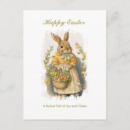 Personlig Cute Vintage Bunny Påsk Helg Vykort
