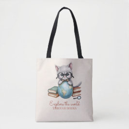 Personlig Cute "Wander Cat" Tygkasse