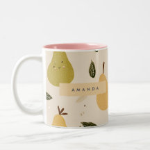 Personlig Cute Whimsical Pear Mönster