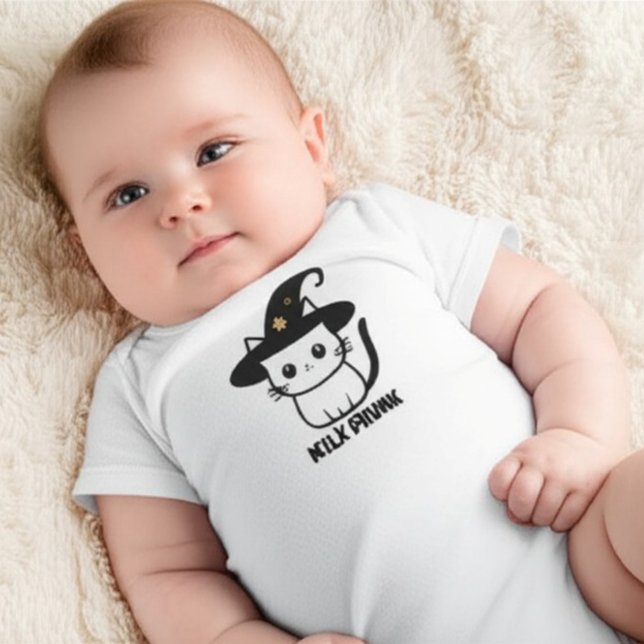 Personlig Cute Witch Cat Funny Halloween T Shirt (Skapare uppladdad)